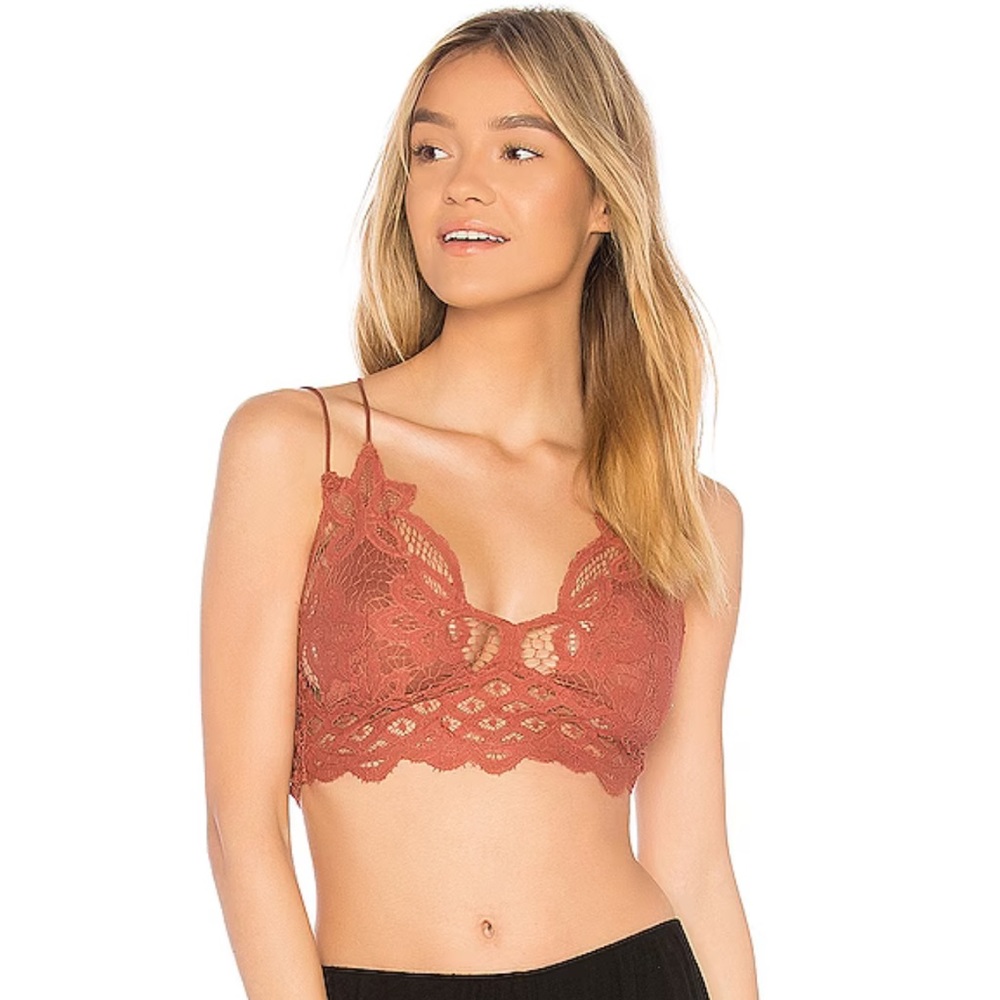 Free People Adella Bralette Copper | size: small